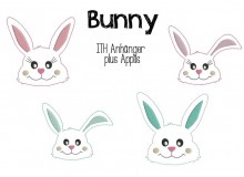 ITH Stickdatei - Bunny Anhänger & Appli